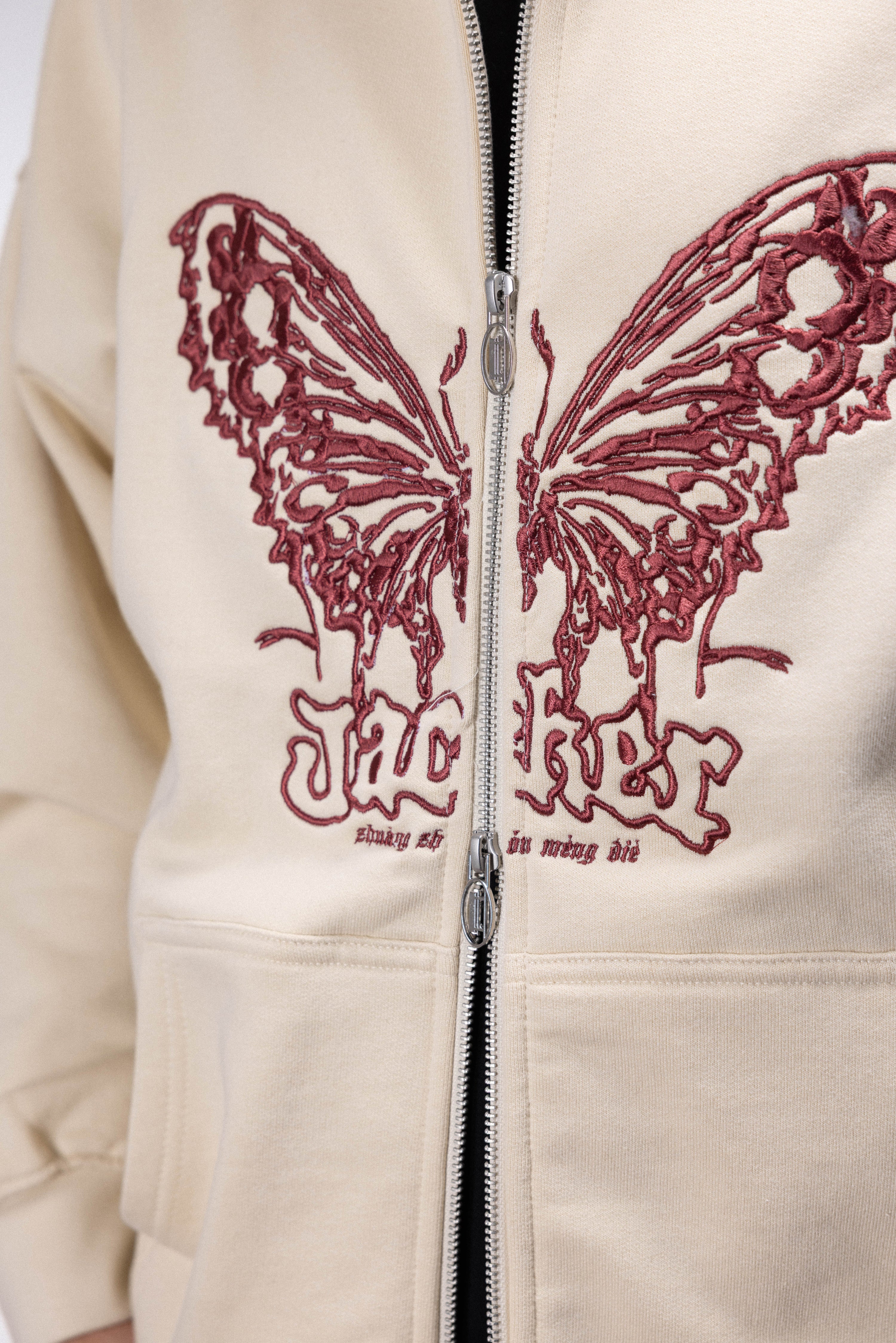 ZHOU ZIP HOODIE - TOFU - Image 4